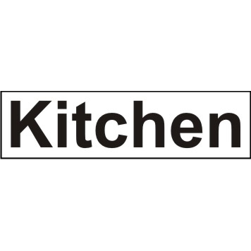 Kitchen Signs on Braille Kitchen Sign