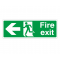 Fire Exit Arrow Left Sign